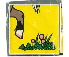 Duplo, Tile 2 x 2 x 1 with Goat Mosaic Picture 18 Pattern (Set 1078)