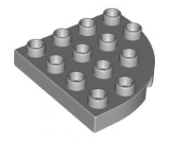 Duplo, Plate Round Corner 4 x 4