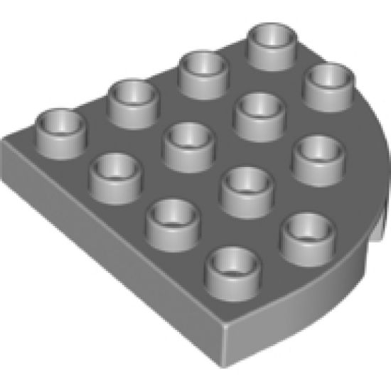 Duplo, Plate Round Corner 4 x 4