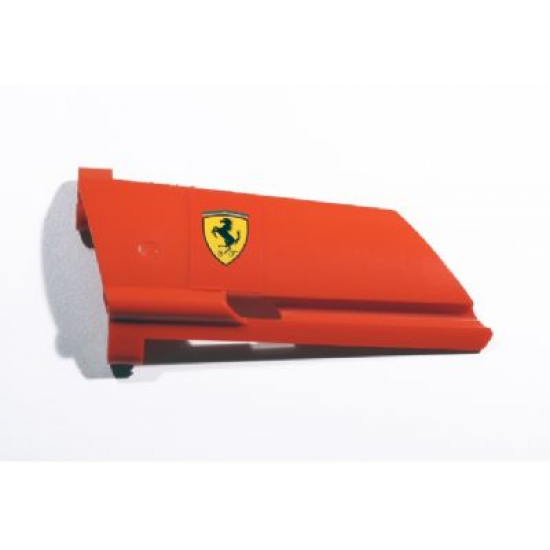 Technic, Panel Fairing #21 Large Long, Small Hole, Side B with Ferrari Logo Pattern (Sticker) - Set 8674