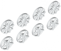 Wheel, Accessory Cover 5 Spoke and 10 Spoke for Wheel 18976, 8 in Bag - 4 of Each (Multipack)