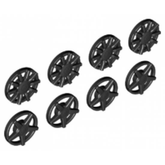 Wheel, Accessory Cover 5 Spoke and 10 Spoke for Wheel 18976, 8 in Bag - 4 of Each (Multipack)