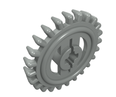 Technic, Gear 24 Tooth Crown (1st Version - Not Reinforced)