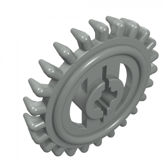 Technic, Gear 24 Tooth Crown (1st Version - Not Reinforced)