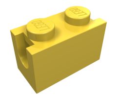 Brick, Modified 1 x 2 with Digger Bucket Arm Holder