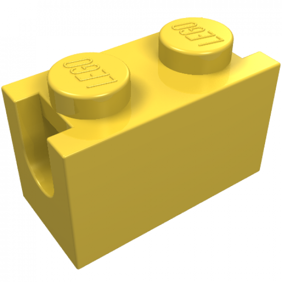 Brick, Modified 1 x 2 with Digger Bucket Arm Holder