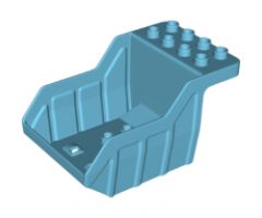 Duplo, Vehicle Dump Truck Small Container, 2 Rows of Studs on Top (Tipper Bed)