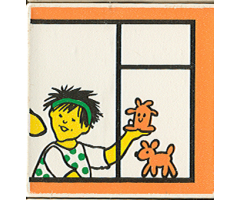Duplo, Tile 2 x 2 x 1 with Town Mosaic Picture 09 Pattern (Set 9221)