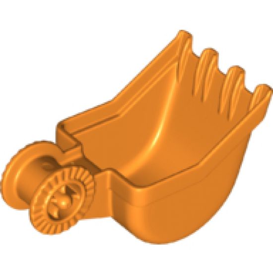 Duplo, Vehicle Digger Bucket, Small with Locking Ring - 4 teeth