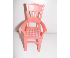 Scala Chair - Highback Dining with Plaid Seat Pattern (Sticker) - Set 3290