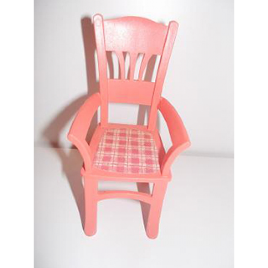 Scala Chair - Highback Dining with Plaid Seat Pattern (Sticker) - Set 3290