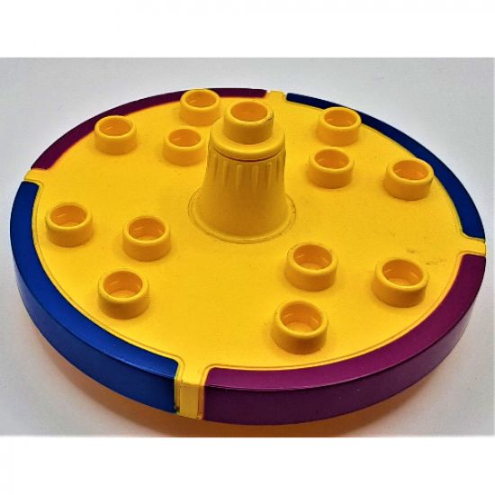 Duplo Merry-Go-Round Small with Blue and Purple Rim Pattern