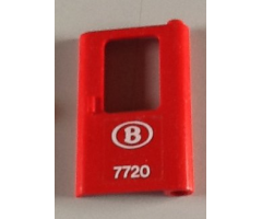 Door 1 x 4 x 5 Train Right with White 'B 7720' Pattern (Sticker) - Set 7720