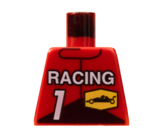 Torso Race Driver with Race Logo, 1 and Racing Pattern