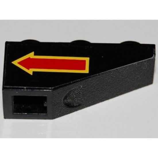 Slope, Inverted 33 3 x 1 with Red Arrow Backwards Pattern Right (Sticker) - Set 8485