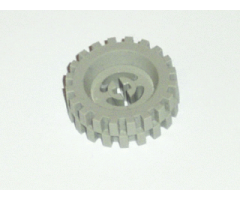 Wheel & Tire Assembly Technic Split Axle Hole with Light Gray Tire 30 x 10.5 Offset Tread (3482 / 2346)