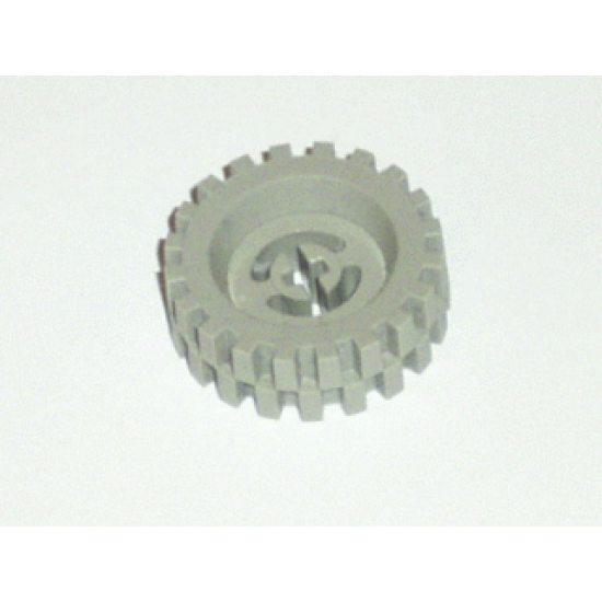 Wheel & Tire Assembly Technic Split Axle Hole with Light Gray Tire 30 x 10.5 Offset Tread (3482 / 2346)
