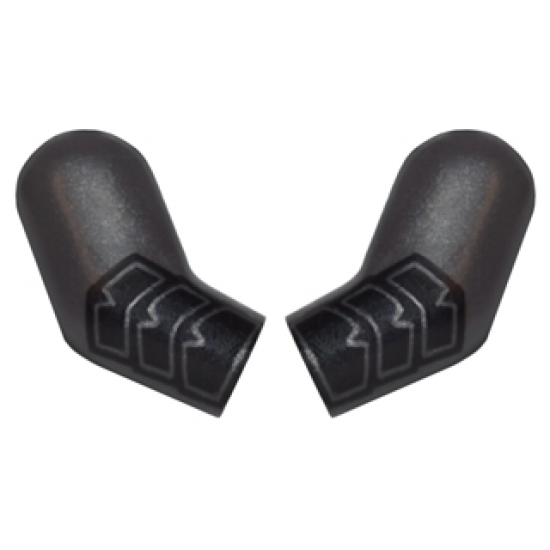 Arm, (Matching Left and Right) Pair with Black Gauntlets Pattern