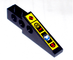 Technic Slope Long with Controls and Light Pattern (Sticker) - Set 8480
