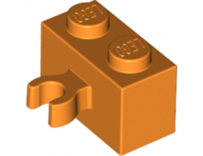 Brick, Modified 1 x 2 with Open O Clip Thick (Vertical Grip)