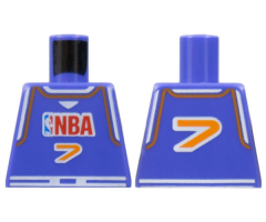 Torso NBA Player Number 7 Pattern