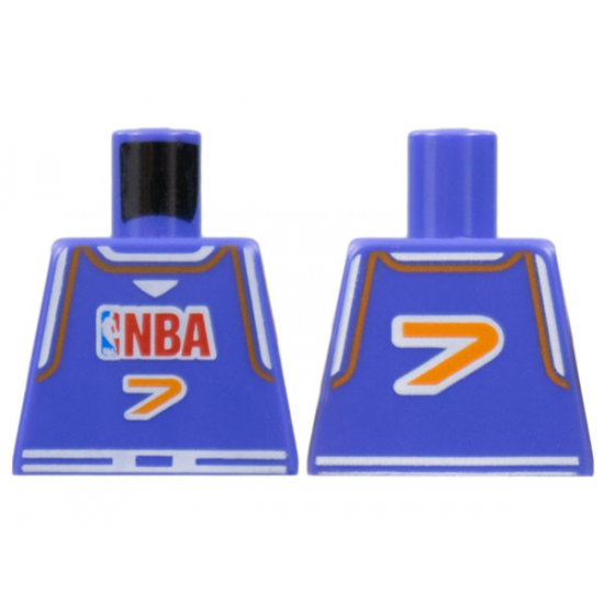 Torso NBA Player Number 7 Pattern