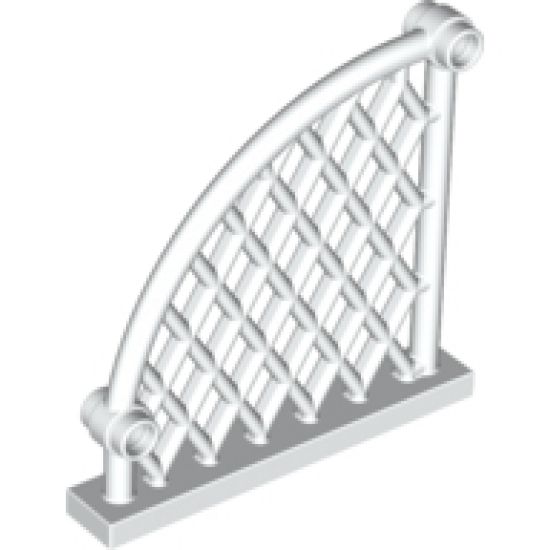 String & Net Lattice Plastic 6 x 1 x 5 Curved