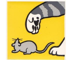 Duplo, Tile 2 x 2 x 1 with Cat Mosaic Picture 16 Pattern (Set 1014)