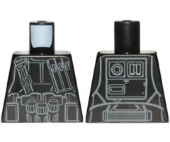 Torso SW Imperial Death Trooper Armor with Pocket Device and Diagonal Belt Pattern