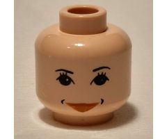 Minifigure, Head Female with HP Hermione Pattern - Blocked Open Stud