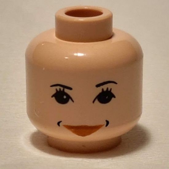 Minifigure, Head Female with HP Hermione Pattern - Blocked Open Stud