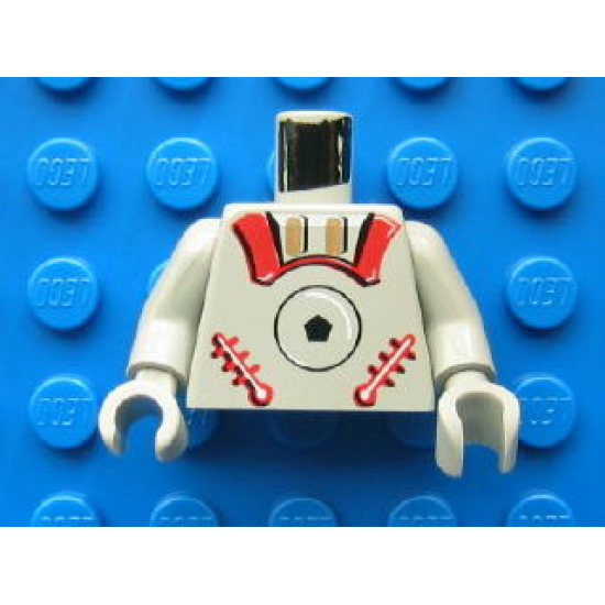 Torso Space Astrobot Pattern / Light Gray Arms / Light Gray Hands