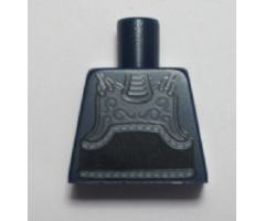 Torso Dark Bluish Gray Chest Armor and Black Belt Pattern (Kendo Fighter)