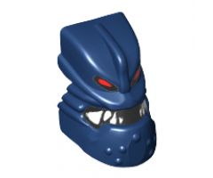 Minifigure, Head, Modified Bionicle Piraka Vezok with Eyes and Teeth Pattern