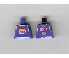 Torso NBA Player Number 9 Pattern