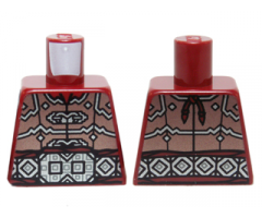 Torso LotR Armor with Belt with Large Silver Buckle and Diamond Pattern