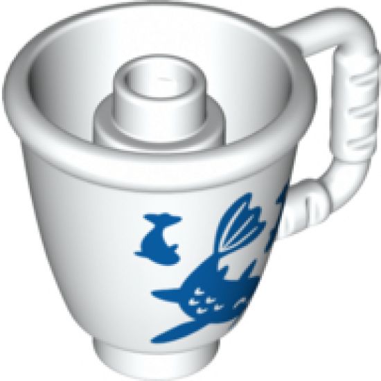 Duplo, Figure Wear & Utensil Ice Cup with Blue Koi Fishes Pattern