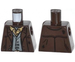 Torso Jacket with Dark Bluish Gray Vest and Dark Tan Ascot Pattern