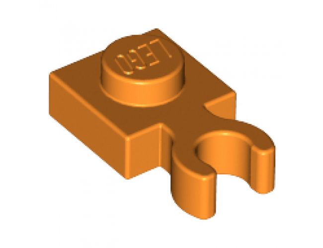 Plate, Modified 1 x 1 with Open O Clip Thick (Vertical Grip)