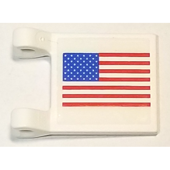 Flag 2 x 2 Square with United States Flag Pattern on Both Sides (Stickers) - Set 10029