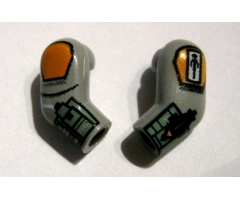 Arm, (Matching Left and Right) Pair with SW Boba Fett Pattern