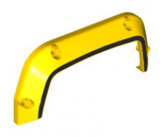 Technic, Panel Car Mudguard 15 x 2 x 7 with Black Stripe Pattern