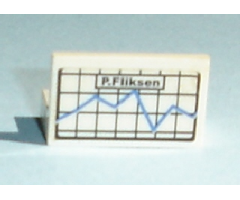 Panel 1 x 2 x 1 with Graph and 'P. Fliksen' Pattern (Sticker) - Set 7892