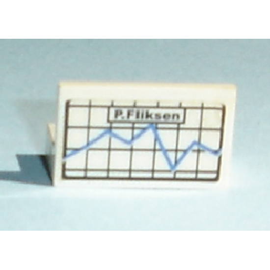 Panel 1 x 2 x 1 with Graph and 'P. Fliksen' Pattern (Sticker) - Set 7892