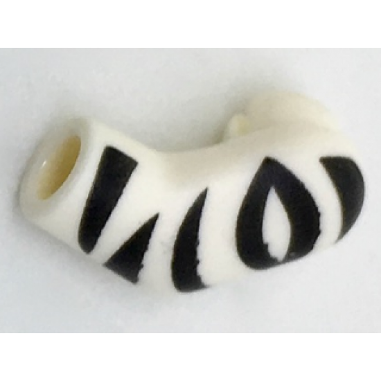 Arm, Left with Black Zebra Stripes Pattern