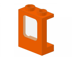 Window 1 x 2 x 2 Plane with Trans-Clear Glass