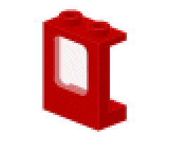 Window 1 x 2 x 2 Plane with Trans-Clear Glass