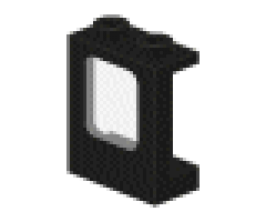 Window 1 x 2 x 2 Plane with Trans-Clear Glass