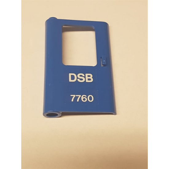 Door 1 x 4 x 5 Train Left with Danish Train Logo and '7760' Pattern (Sticker) - Set 7760