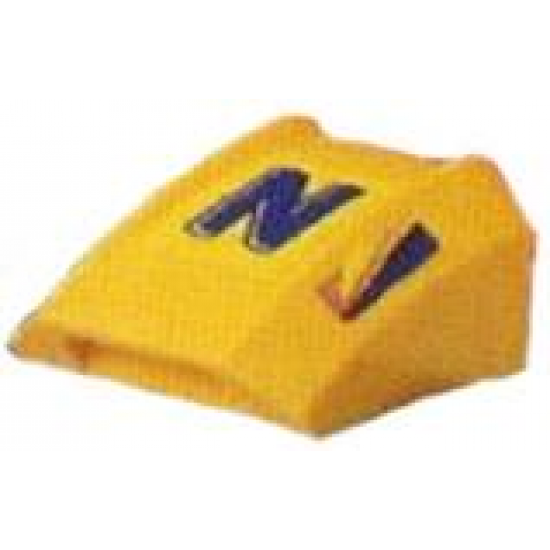 Slope, Curved 2 x 2 Lip with Nesquik 'N' Pattern (Stickers) - Set 4299